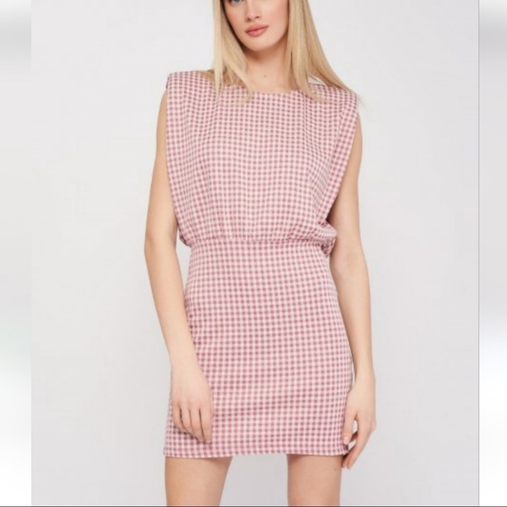 Zara Pink Gingham Dress